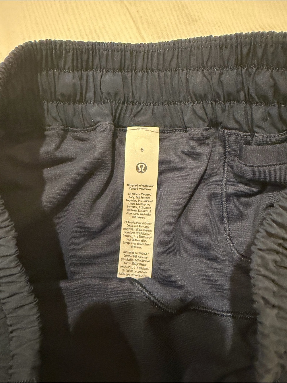Lululemon Navy Shorts - Picture 3 of 4
